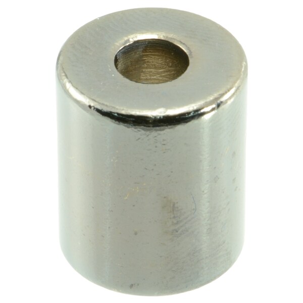 Midwest Fastener Round Spacer, Black Chrome Steel, 3/4 in Overall Lg, 1/4 in Inside Dia, 4 PK 34045 - main